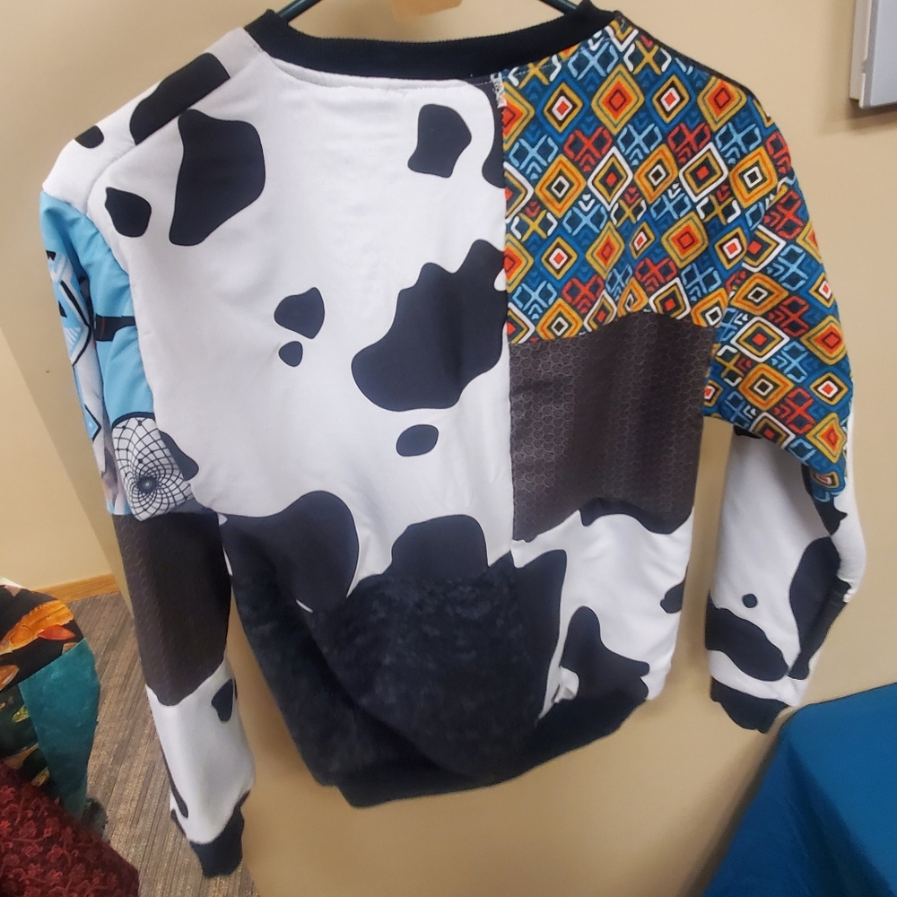 Patchwork Dreamcatcher Graphic Sweatshirt - Blue … - image 2